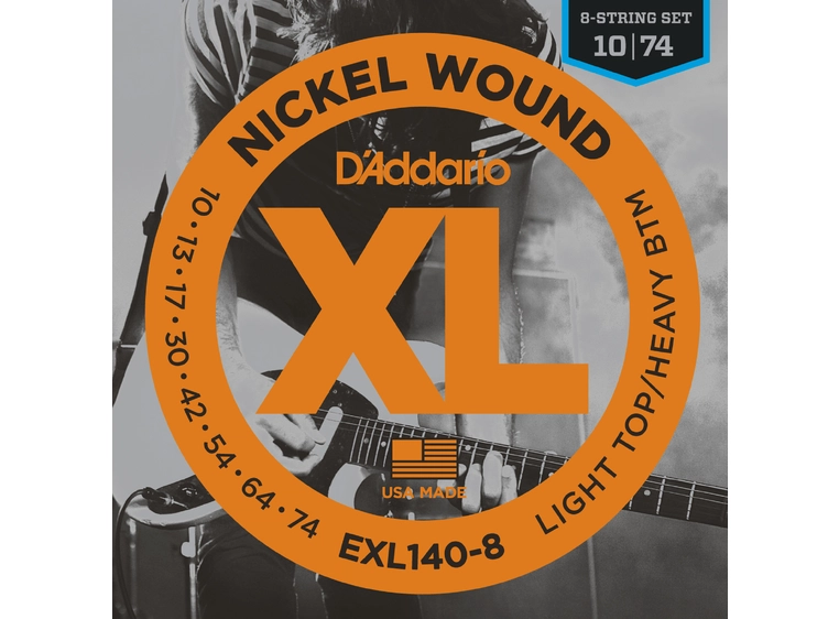 D'Addario XL140-8 El.Gitar strenger (010-074) 